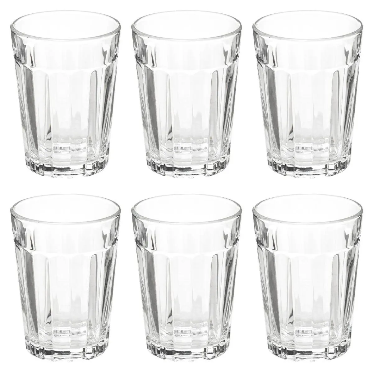 Atmosphera Verres À Eau*Lot de 6 gobelets bas "Lorenz'Eau" Transparent