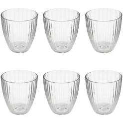 Atmosphera Verres À Eau*Lot de 6 gobelets bas "Mathe'Eau" Transparent