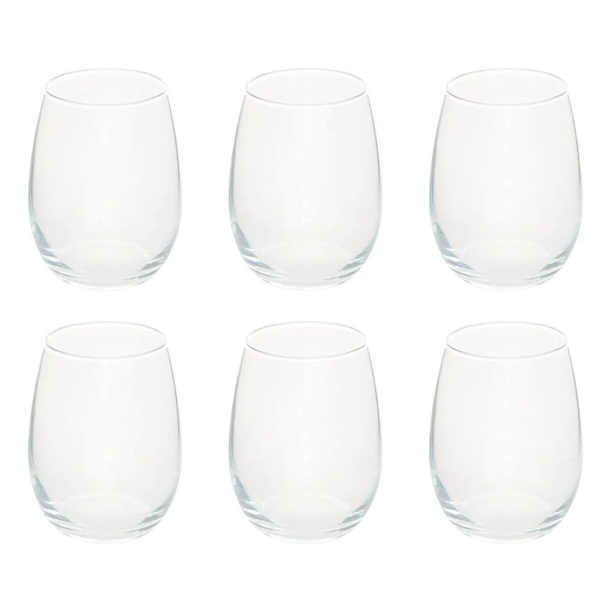 Atmosphera Verres À Eau*Lot de 6 gobelets bas "Nic'Eau" Transparent