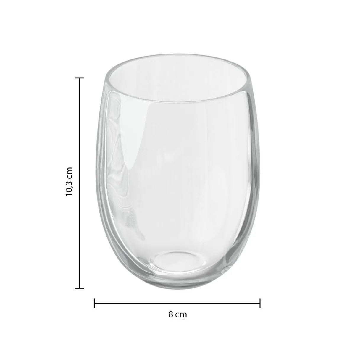 Atmosphera Verres À Eau*Lot de 6 gobelets bas "Orpea" Bleu