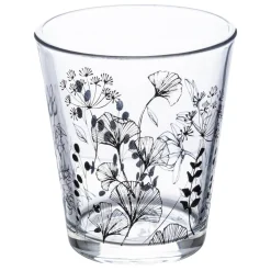 Atmosphera Verres À Eau*Lot de 6 gobelets bas "White Floral" Vert