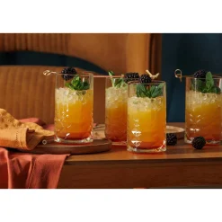 Atmosphera Verres Apéritif*Lot de 4 gobelets hauts  "Gaspard" Transparent