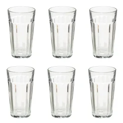 Atmosphera Verres À Eau*Lot de 6 gobelets hauts  "Lorenz'Eau" Transparent