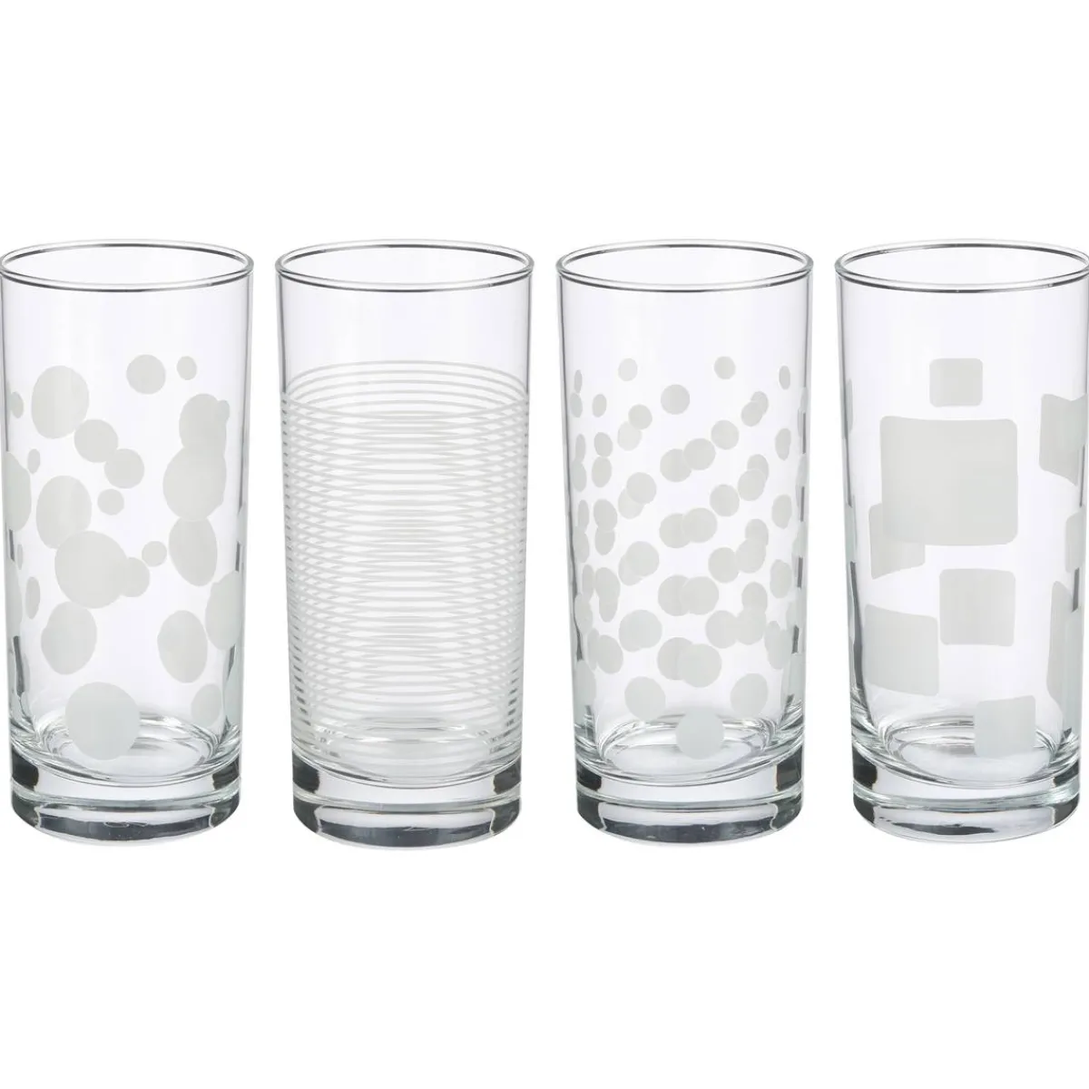 Atmosphera Verres Apéritif*Lot de 4 gobelets hauts "Toni'Eau" Transparent