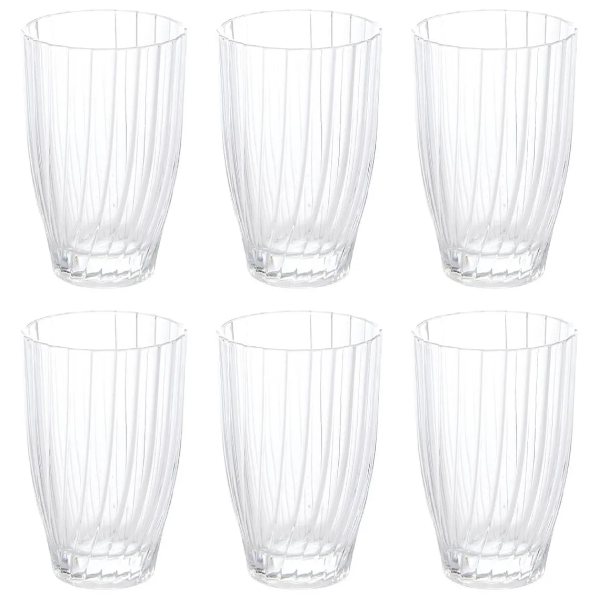 Atmosphera Verres À Eau*Lot de 6 gobelets "Marg'Eau" Transparent