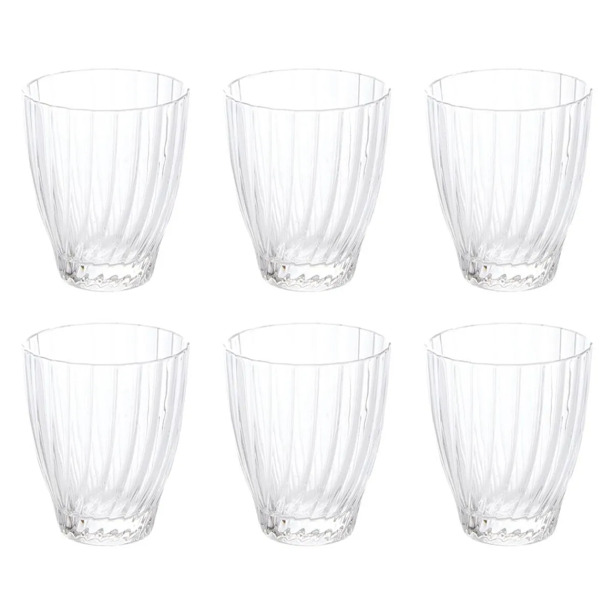 Atmosphera Verres À Eau*Lot de 6 gobelets "Marg'Eau" Gris