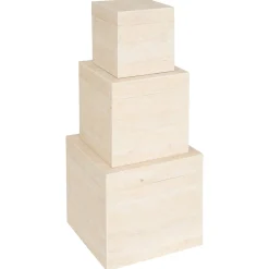 Atmosphera Malles|Voir Tout *Lot de 3 malles "Tineo" Beige