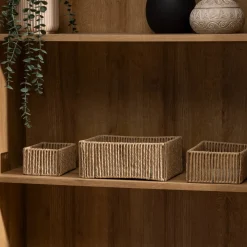 Atmosphera Voir Tout |Paniers De Rangement*Lot de 3 paniers "Ali" Beige