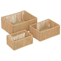 Atmosphera Voir Tout |Paniers De Rangement*Lot de 3 paniers 