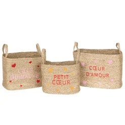 Atmosphera Paniers De Rangements*Lot de 3 paniers enfant 