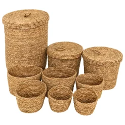 Atmosphera Voir Tout |Paniers De Rangement*Lot de 9 paniers ronds 