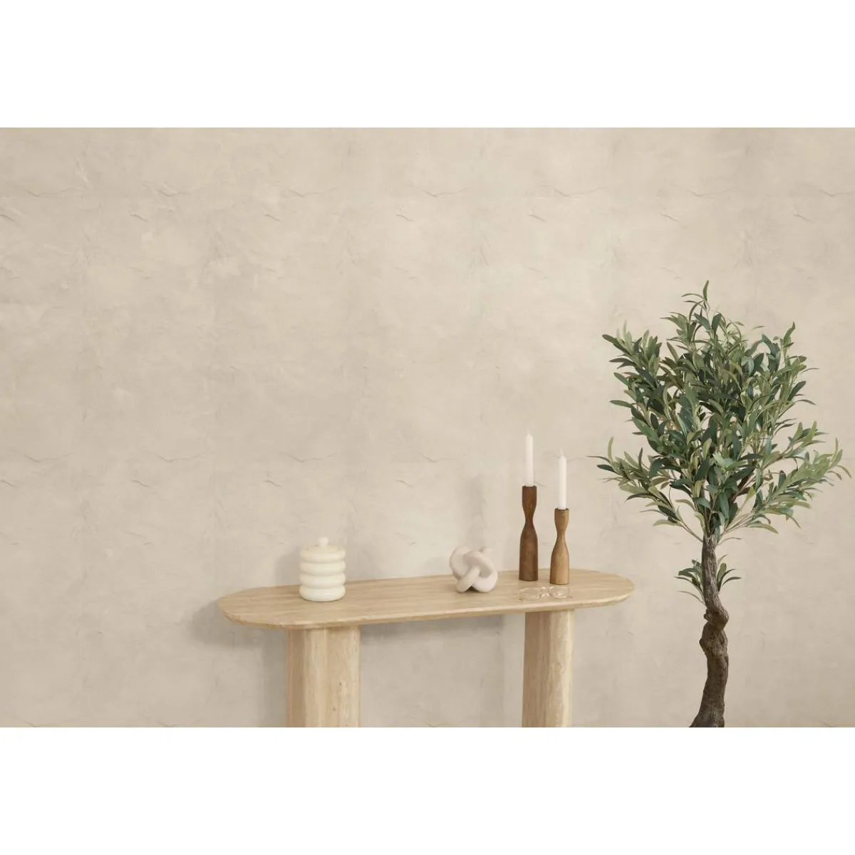 Atmosphera Panneau Mural Décoratif|Décoration En Bois*Lot de 4 panneaux décoratifs muraux "Kina" Marron