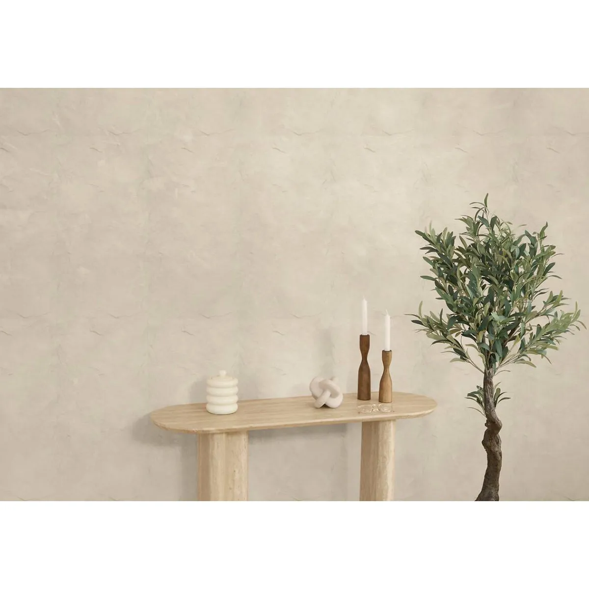 Atmosphera Panneau Mural Décoratif|Décoration En Bois*Lot de 4 panneaux décoratifs muraux "Kina" Marron