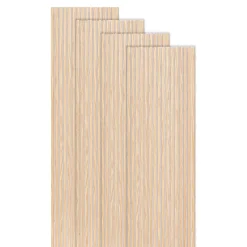 Atmosphera Panneau Mural Décoratif*Lot de 4 panneaux décoratifs tasseaux bois 