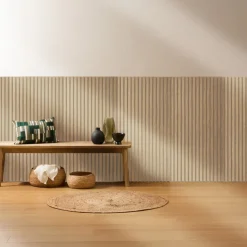 Atmosphera Panneau Mural Décoratif*Lot de 4 panneaux décoratifs tasseaux bois "Colva"