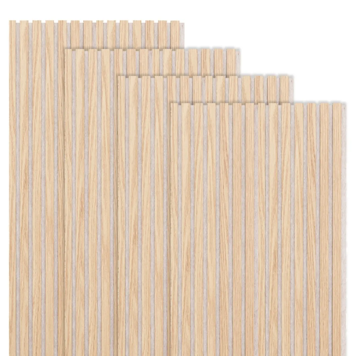Atmosphera Panneau Mural Décoratif*Lot de 4 panneaux décoratifs tasseaux bois "Colva"