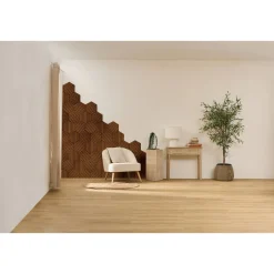 Atmosphera Panneau Mural Décoratif*Lot de 3 panneaux décoratifs tasseaux bois Colva Beige