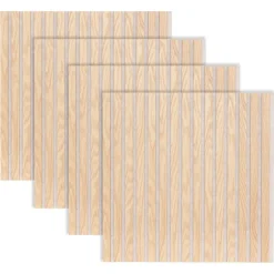 Atmosphera Panneau Mural Décoratif*Lot de 4 panneaux décoratifs tasseaux bois