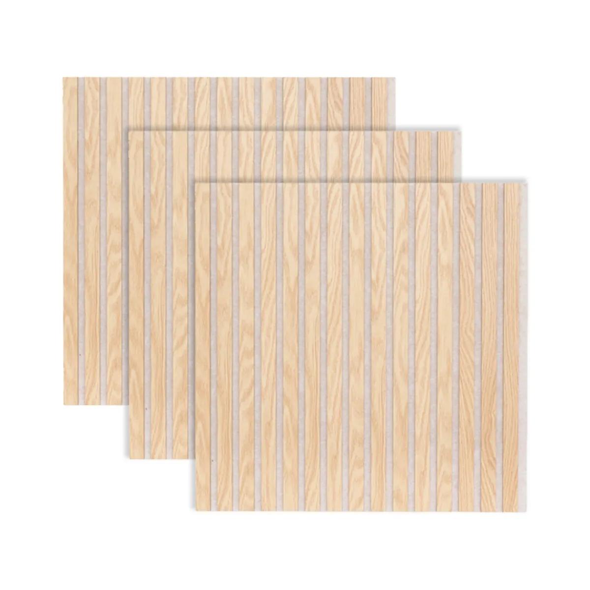 Atmosphera Panneau Mural Décoratif*Lot de 3 panneaux décoratifs tasseaux bois "Colva" Vert