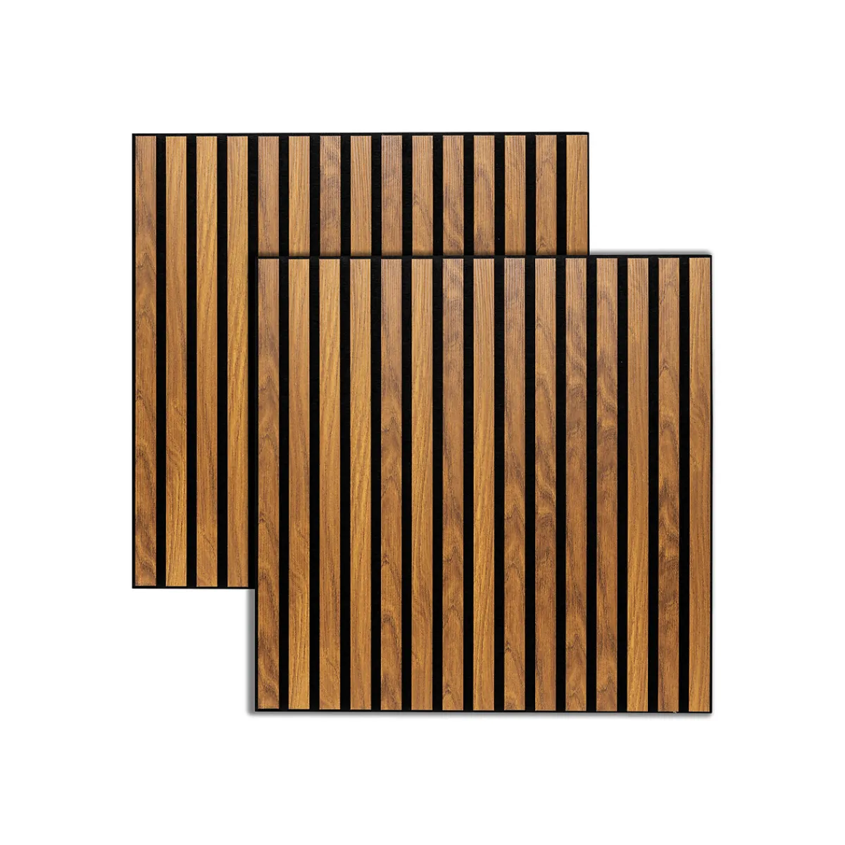 Atmosphera Panneau Mural Décoratif|Décoration En Bois*Lot de 2 panneaux décoratifs tasseaux bois Colva Doré