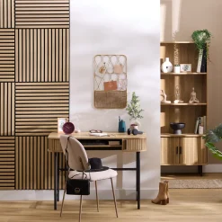 Atmosphera Panneau Mural Décoratif|Décoration En Bois*Lot de 2 panneaux décoratifs tasseaux bois Colva