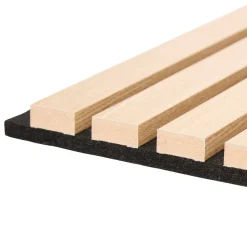 Atmosphera Panneau Mural Décoratif|Décoration En Bois*Lot de 3 panneaux décoratifs tasseaux bois Colva Beige