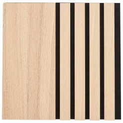 Atmosphera Panneau Mural Décoratif|Décoration En Bois*Lot de 3 panneaux décoratifs tasseaux bois Colva Beige