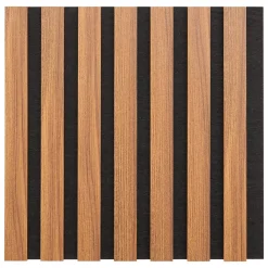 Atmosphera Panneau Mural Décoratif|Décoration En Bois*Lot de 3 panneaux décoratifs tasseaux bois Colva Noir