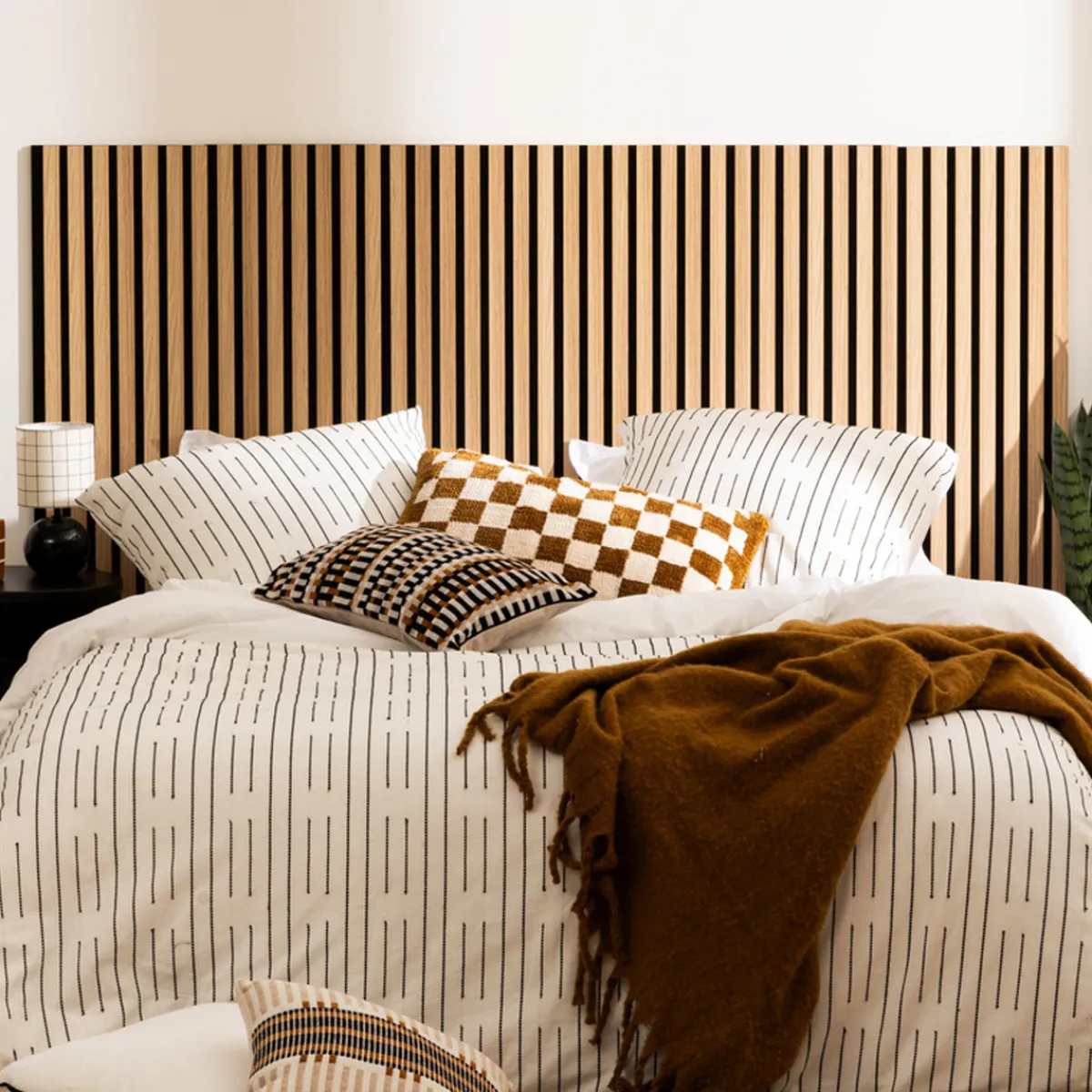 Atmosphera Panneau Mural Décoratif|Décoration En Bois*Lot de 2 panneaux décoratifs tasseaux bois Colva Modèle1