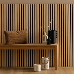 Atmosphera Panneau Mural Décoratif|Décoration En Bois*Lot de 3 panneaux décoratifs tasseaux bois Colva