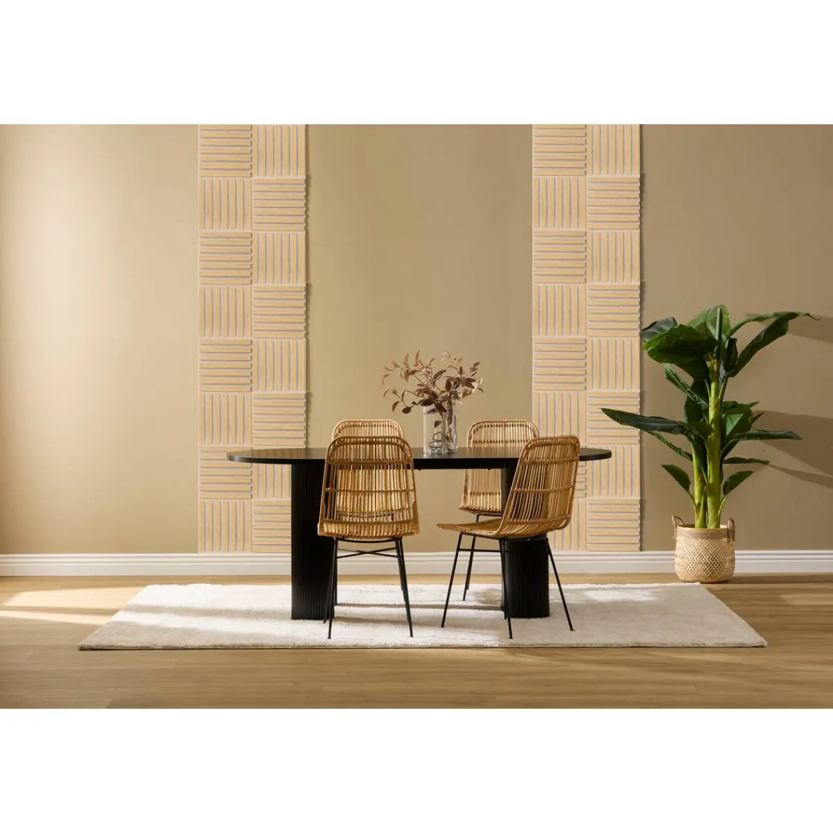 Atmosphera Panneau Mural Décoratif|Décoration En Bois*Lot de 3 panneaux décoratifs tasseaux bois Colva