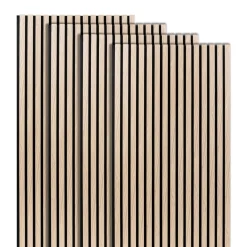 Atmosphera Panneau Mural Décoratif|Décoration En Bois*Lot de 4 panneaux décoratifs tasseaux bois Colva