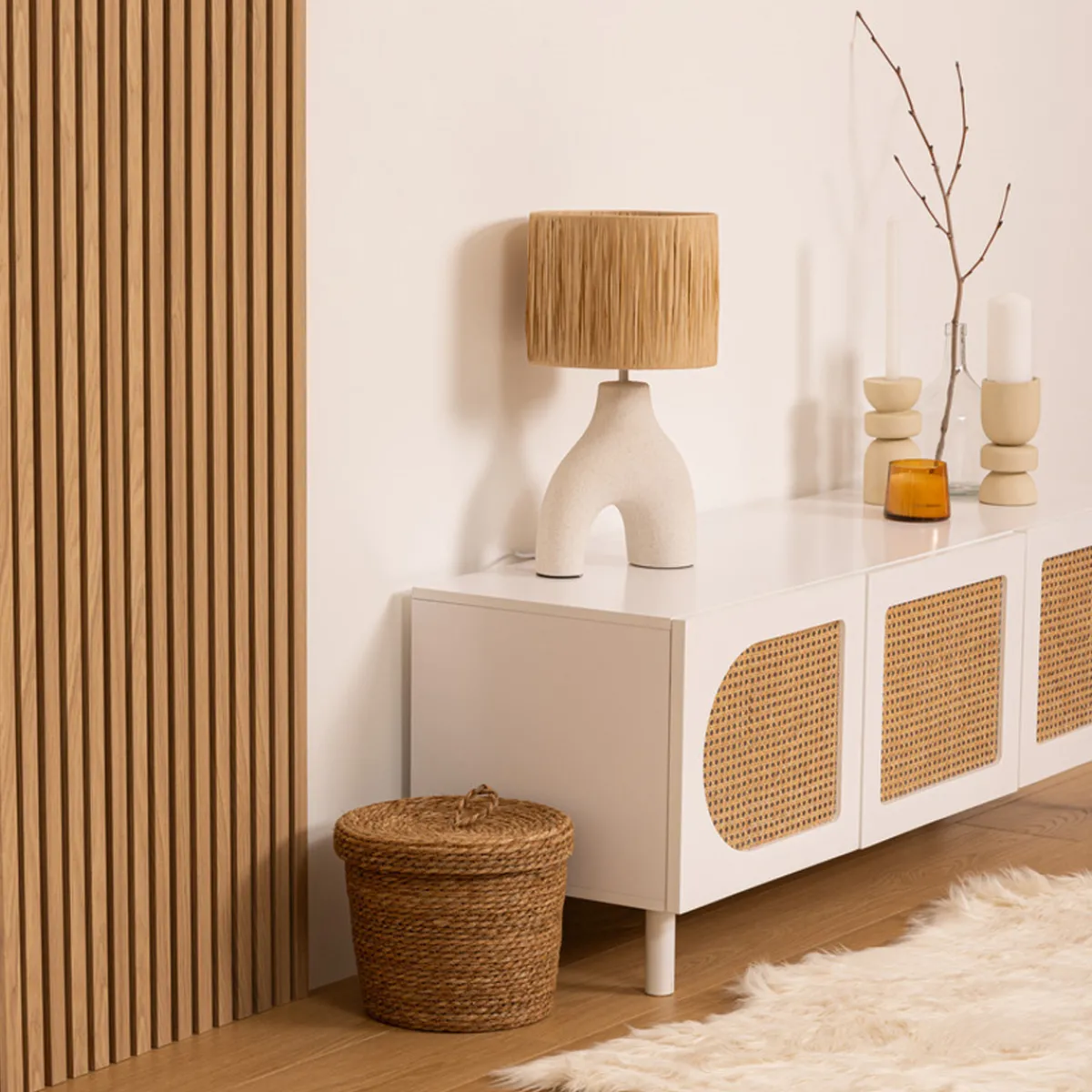 Atmosphera Panneau Mural Décoratif|Décoration En Bois*Lot de 2 panneaux décoratifs tasseaux bois Colva