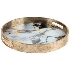 Atmosphera Plateaux*Lot de 2 plateaux "Inaya" Blanc