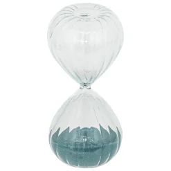 Atmosphera Objets À Poser*Lot de 3 sabliers avec support bois Bleu