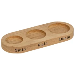 Atmosphera Objets À Poser*Lot de 3 sabliers avec support bois Bleu