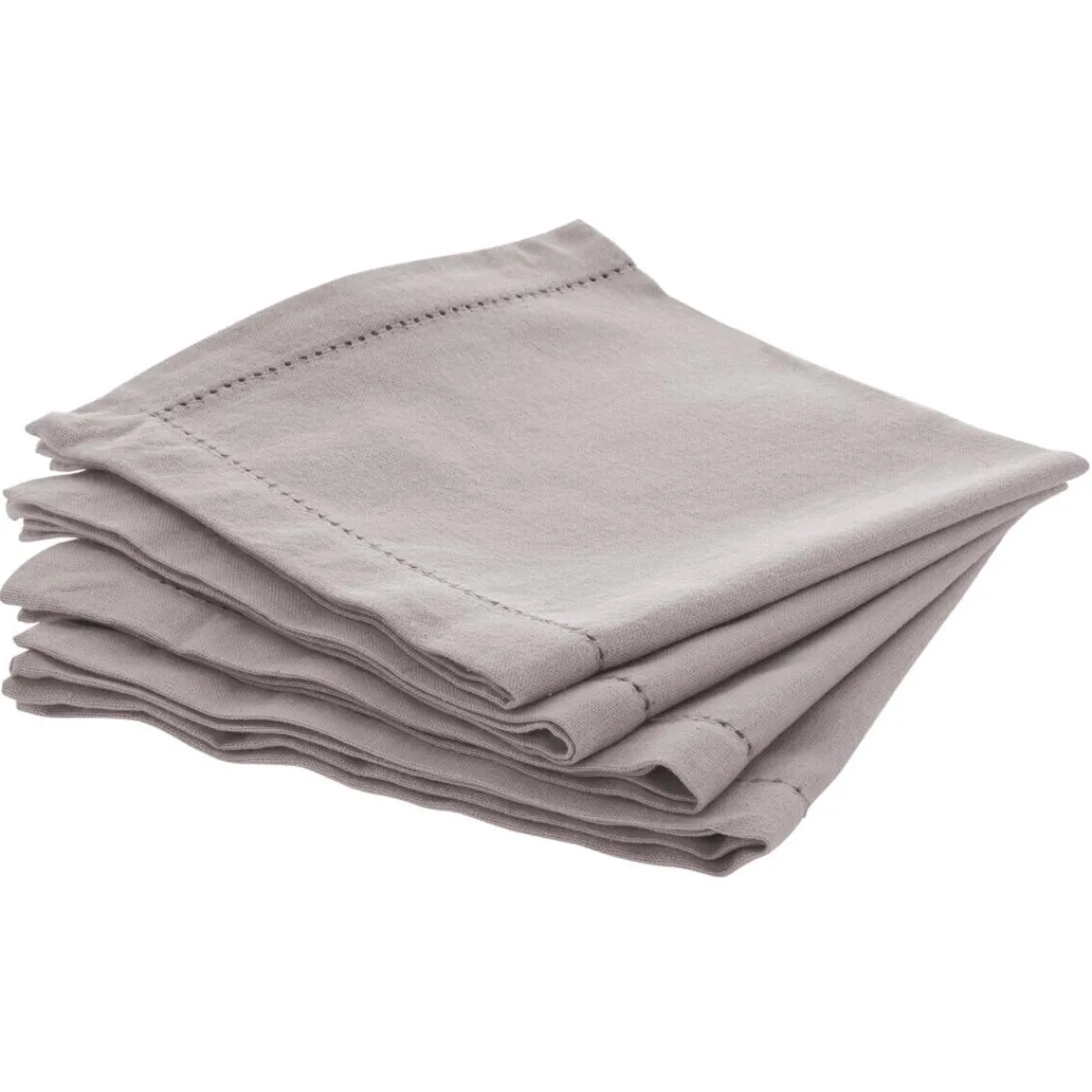 Atmosphera Sets De Table, Serviettes|Sets De Table*Lot de 4 serviettes de table "Chambray" Beige