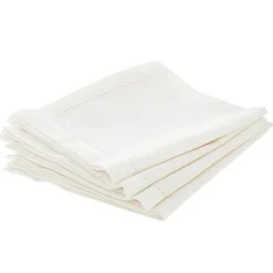 Atmosphera Sets De Table, Serviettes|Sets De Table*Lot de 4 serviettes de table "Chambray" Beige