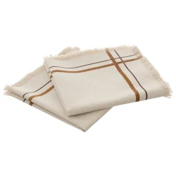 Atmosphera Sets De Table, Serviettes|Sets De Table*Lot de 2 serviettes de table "Ray" Beige