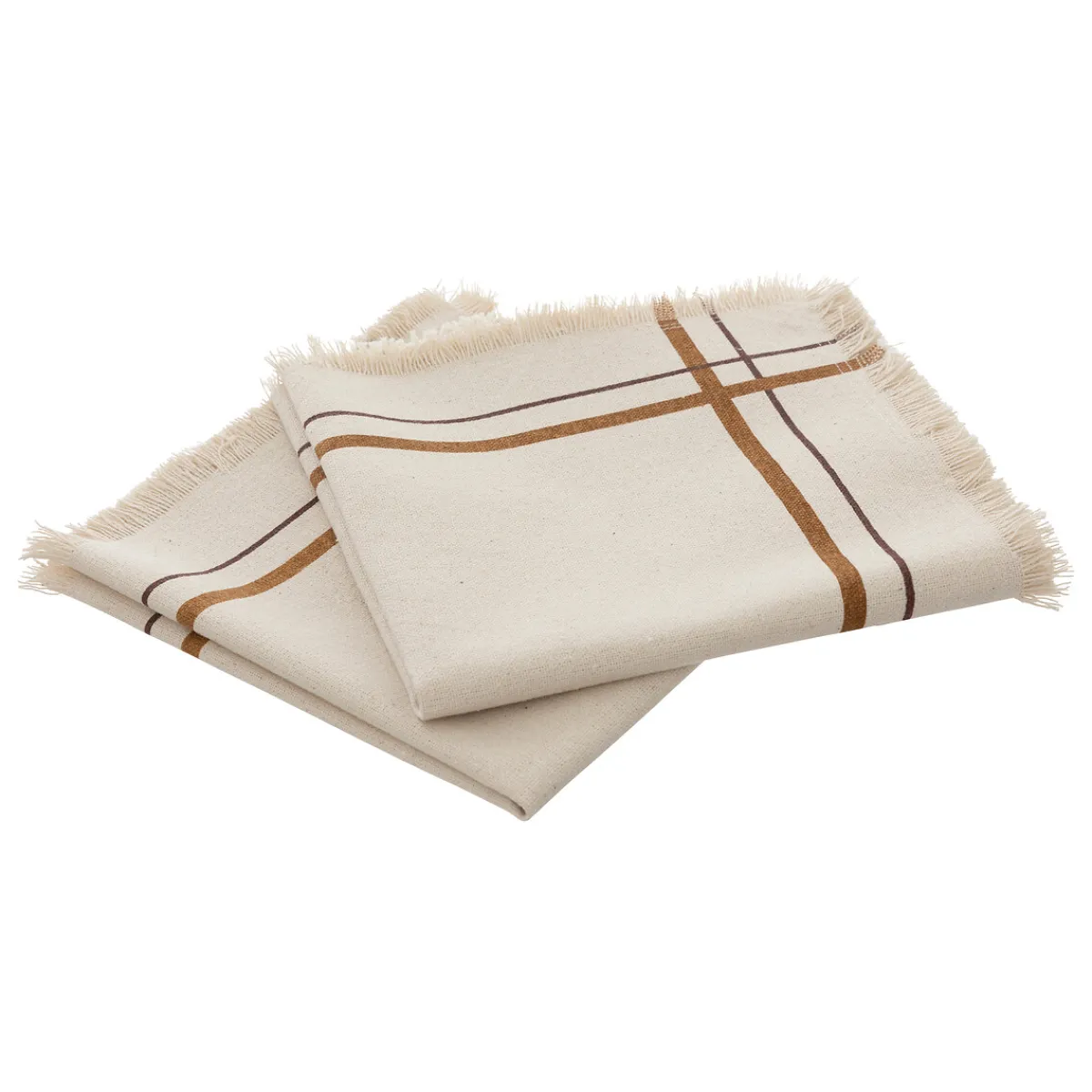 Atmosphera Sets De Table, Serviettes|Sets De Table*Lot de 2 serviettes de table "Ray" Beige