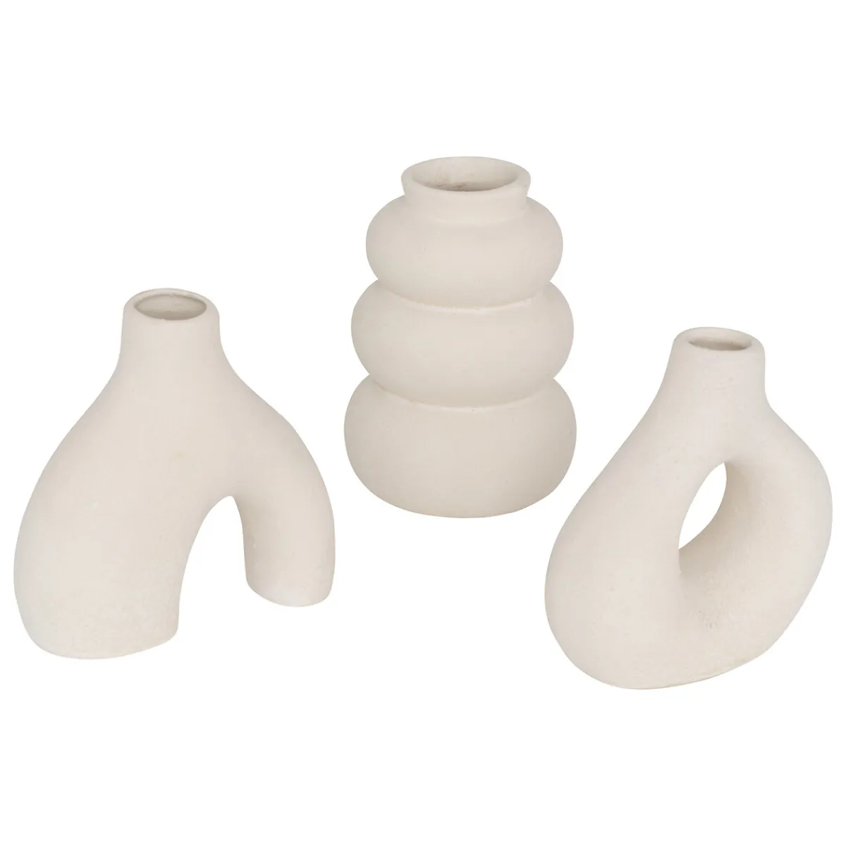 Atmosphera Vases*Lot de 3 soliflores "Iora" Vert