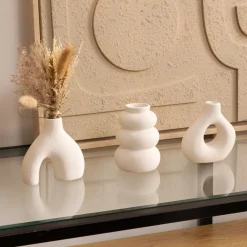 Atmosphera Vases*Lot de 3 soliflores "Iora" Vert