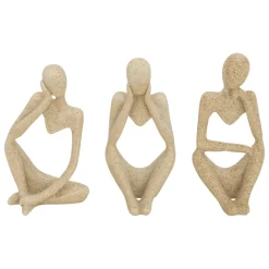 Atmosphera Statuettes, Figurines*Lot de 3 statues "Aby" Argent