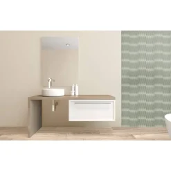 Atmosphera Panneau Mural Décoratif*Lot de 2 stickers muraux "Caro" Vertfoncé