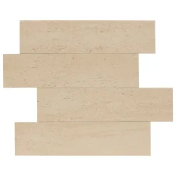 Atmosphera Toiles, Tableaux*Lot de 2 stickers muraux effet travertin "Cary" Beige
