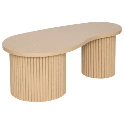 Atmosphera Tables Basses*Lot de 2 tables basses "Soleya" Crème