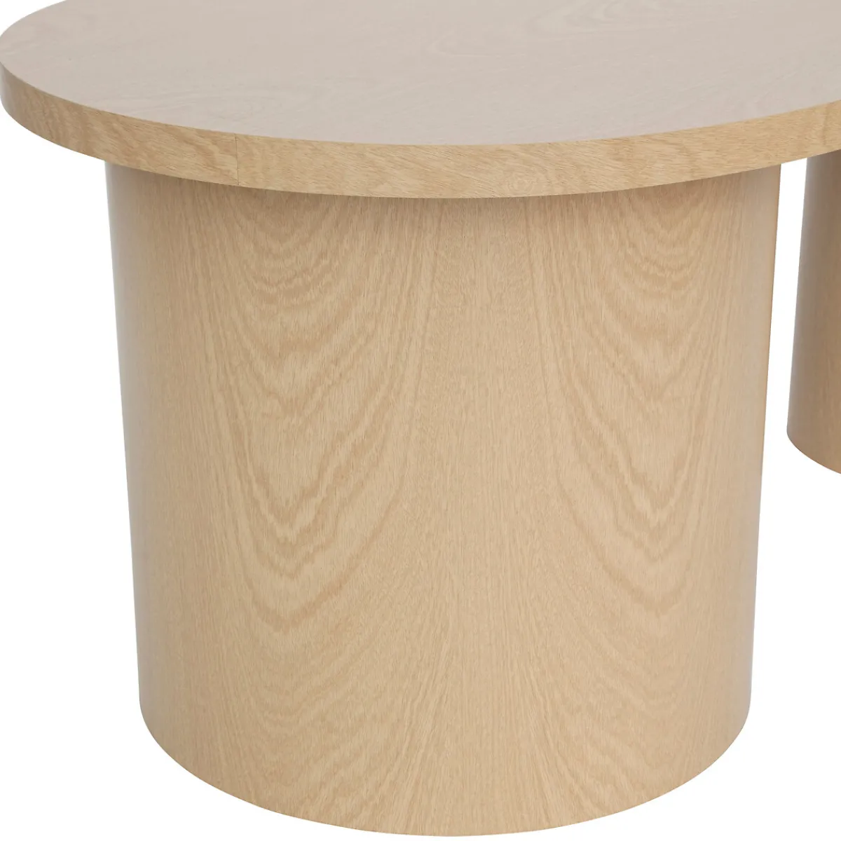 Atmosphera Tables Basses*Lot de 2 tables basses "Soleya" Crème