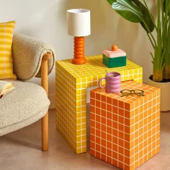 Atmosphera Voir Tout |Tables D'Appoint*Lot de 2 tables gigognes "Betsy" Ocre