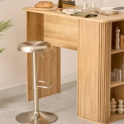 Atmosphera Tabourets De Bar|Tabourets De Bar*Lot de 2 tabourets de bar "Ilsa" Beige