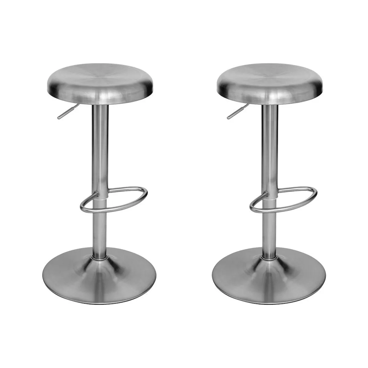 Atmosphera Tabourets De Bar|Tabourets De Bar*Lot de 2 tabourets de bar "Ilsa" Beige